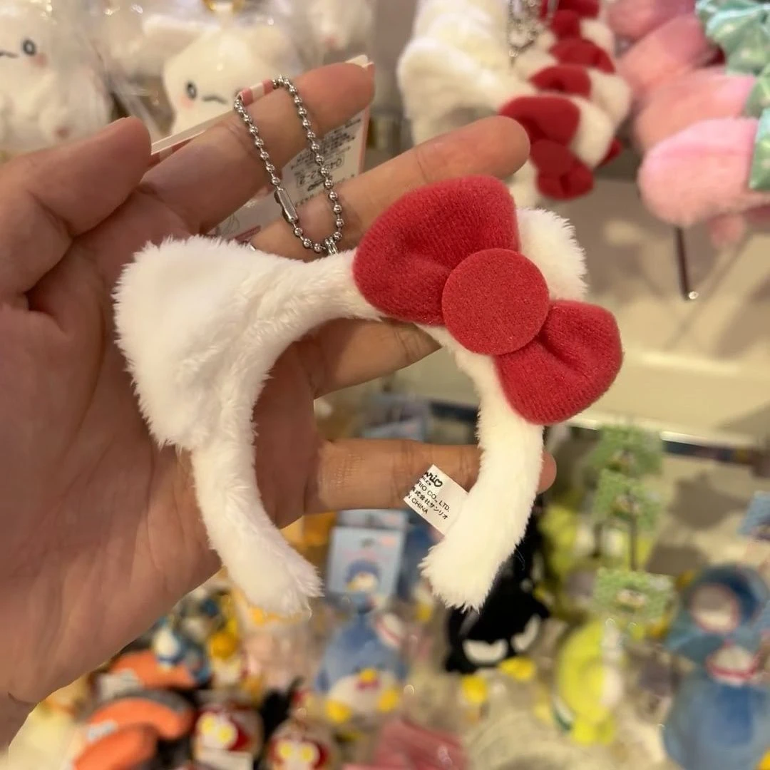 可爱毛绒小kt发箍挂件小众包包挂件书包挂饰公仔玩偶钥匙扣