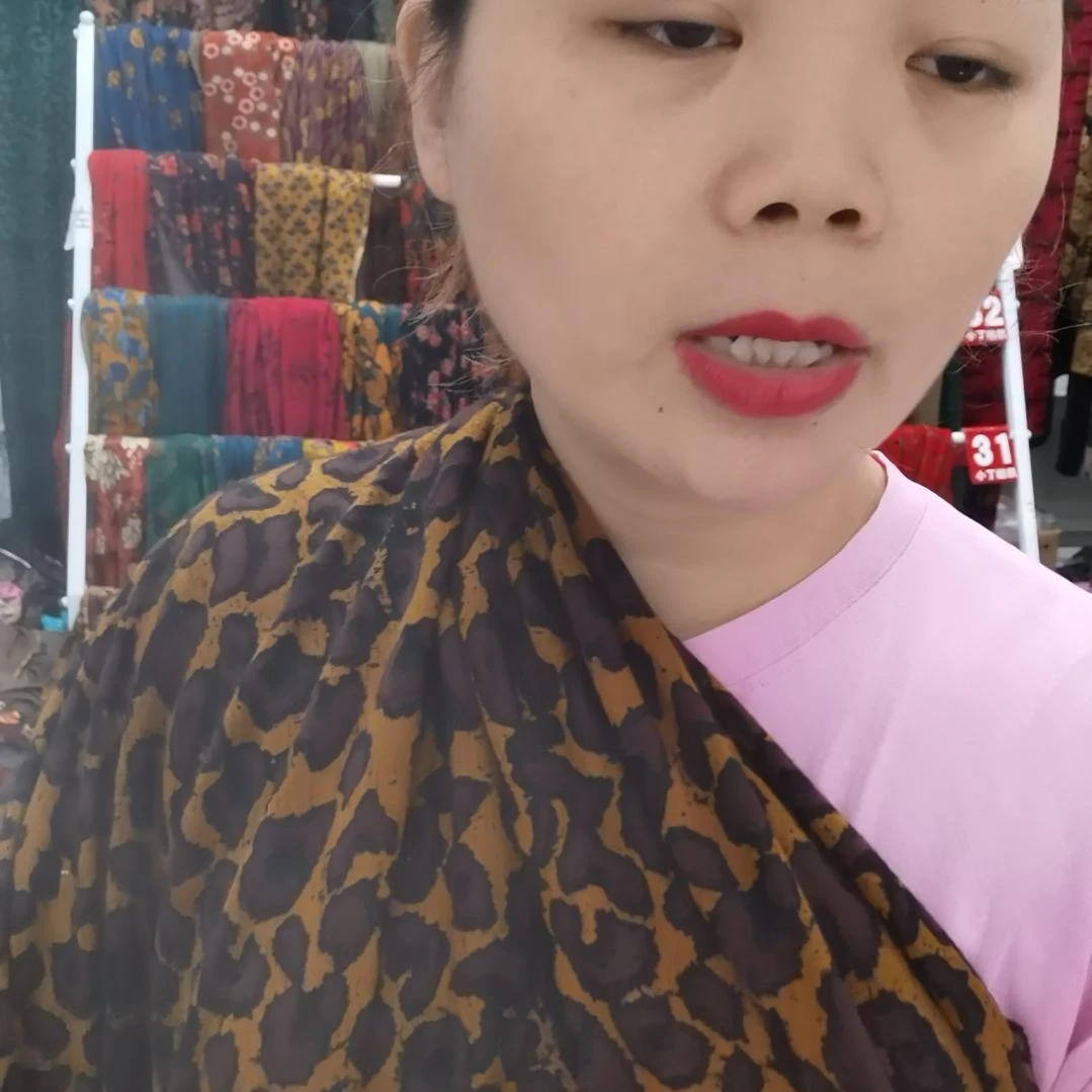 混纺黄色豹纹1米单面奥绒