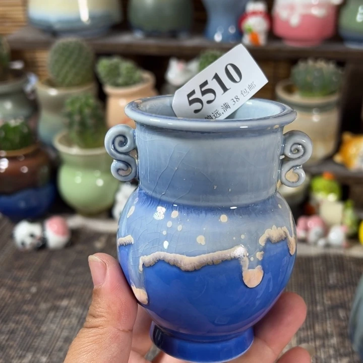 口5高8 手工花盆满30包邮