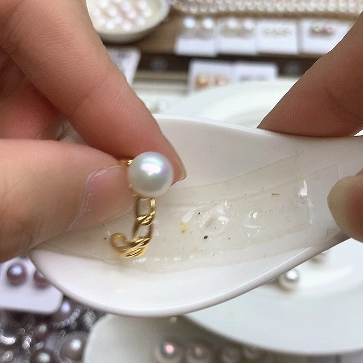 合金淡水珍珠戒指