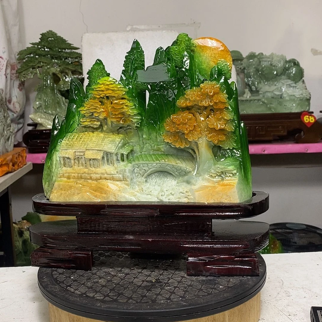 中***乐玉玉未镶嵌居家摆件