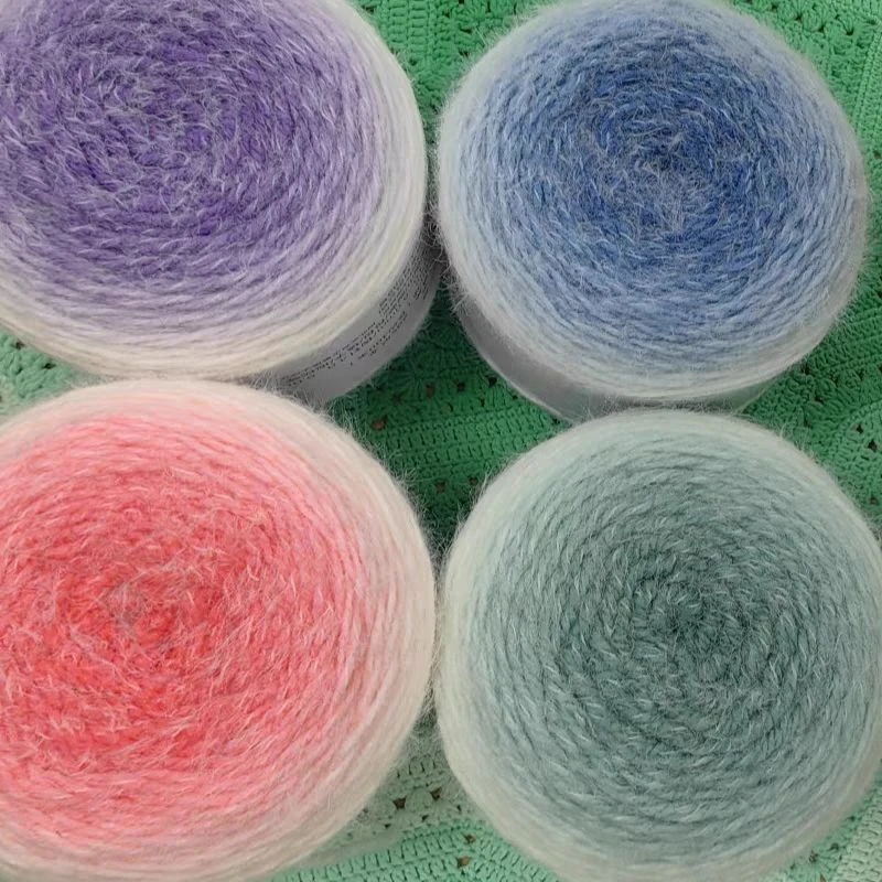 长绒毛线手工diy编织花束毯子帽子围巾衣服线