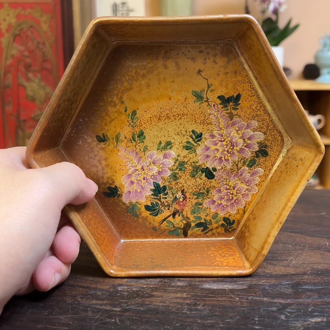 柴烧手工手绘陶瓷