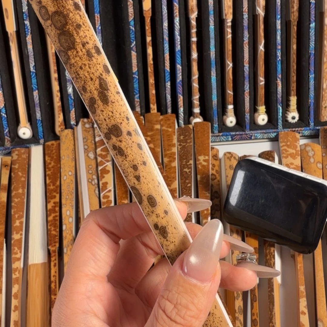 扇子雅*斋兵哥扇艺斑竹折扇