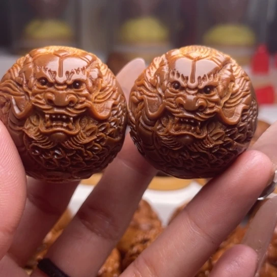 手串/手链橄榄核龙珠一对