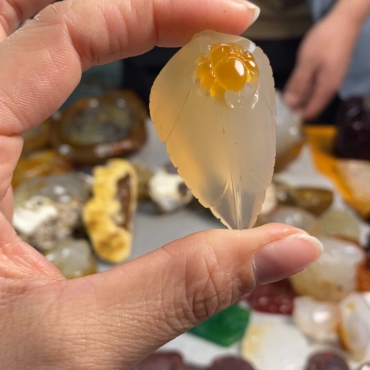 玛瑙/玉髓吊坠(不含链)未镶嵌