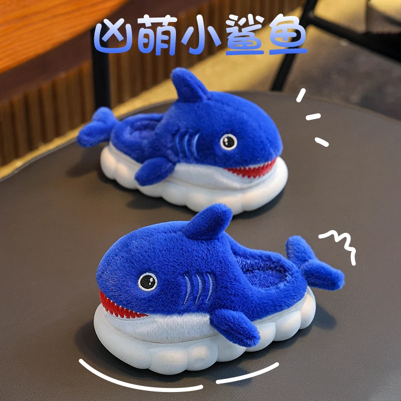 2025新款冬季儿童棉拖鞋男女童保暖加绒防滑毛毛中大童亲子棉拖鞋