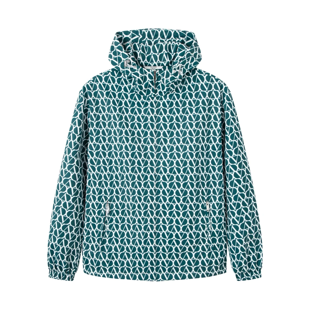 华伦天奴.奥兰迪男士春季时尚百搭连帽满印老花1VJ112039