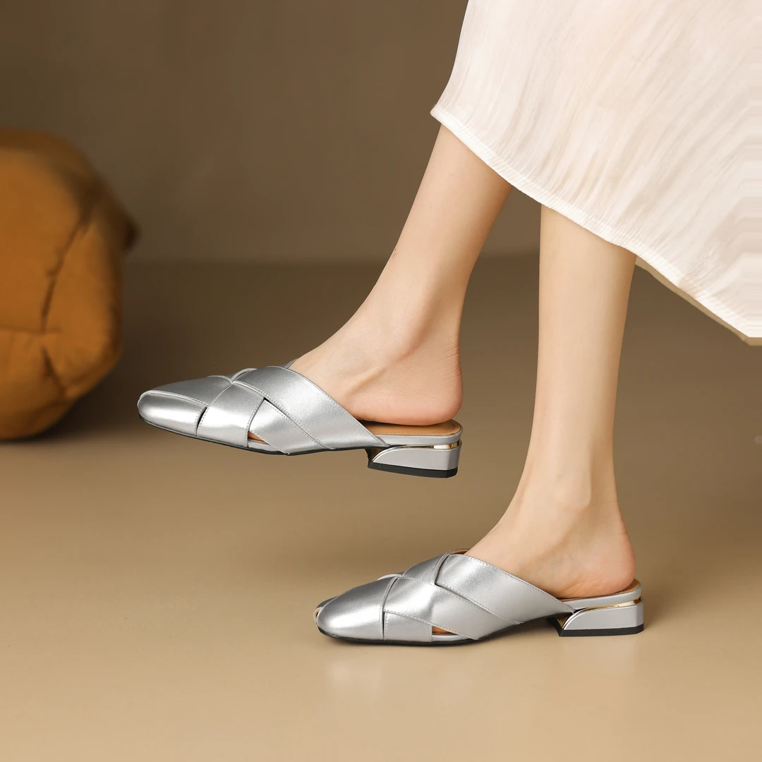 牛皮/2.5cm 星期六2025新款春季时尚百搭气质典雅款百搭牛皮