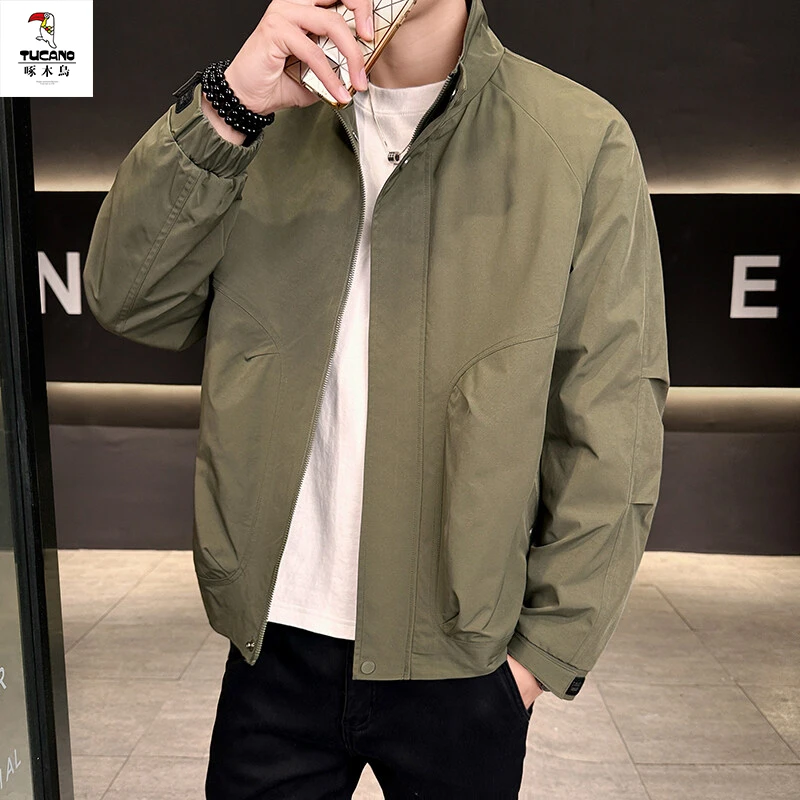 TUCANO/啄木鳥春秋季拉链修身夹克衫立领潮流户外工装外套男装