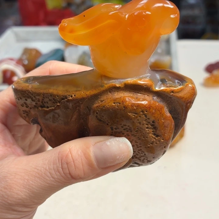 玛瑙/玉髓未镶嵌吊坠(不含链)