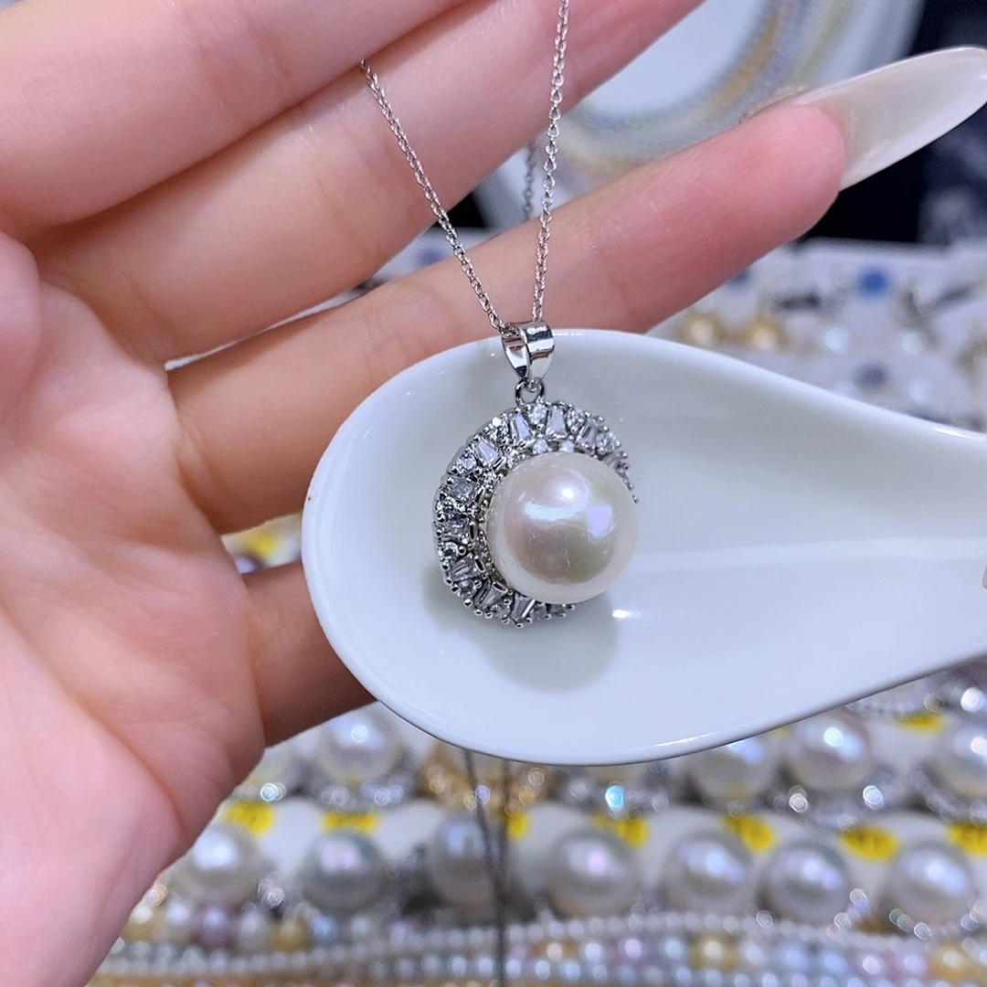 颈饰合金淡水珍珠F