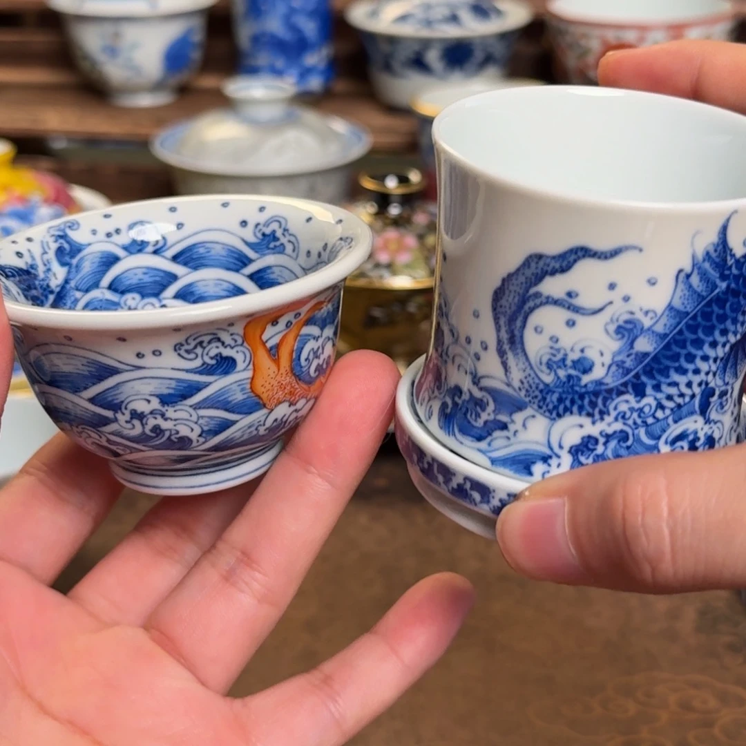 好***哥纯手工手绘陶瓷茶具