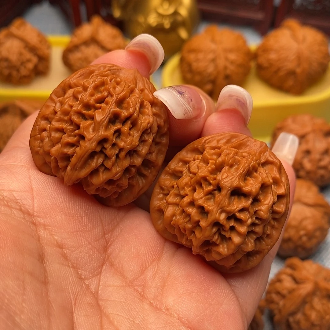 文玩核桃把件毕业秦闷34尺全品