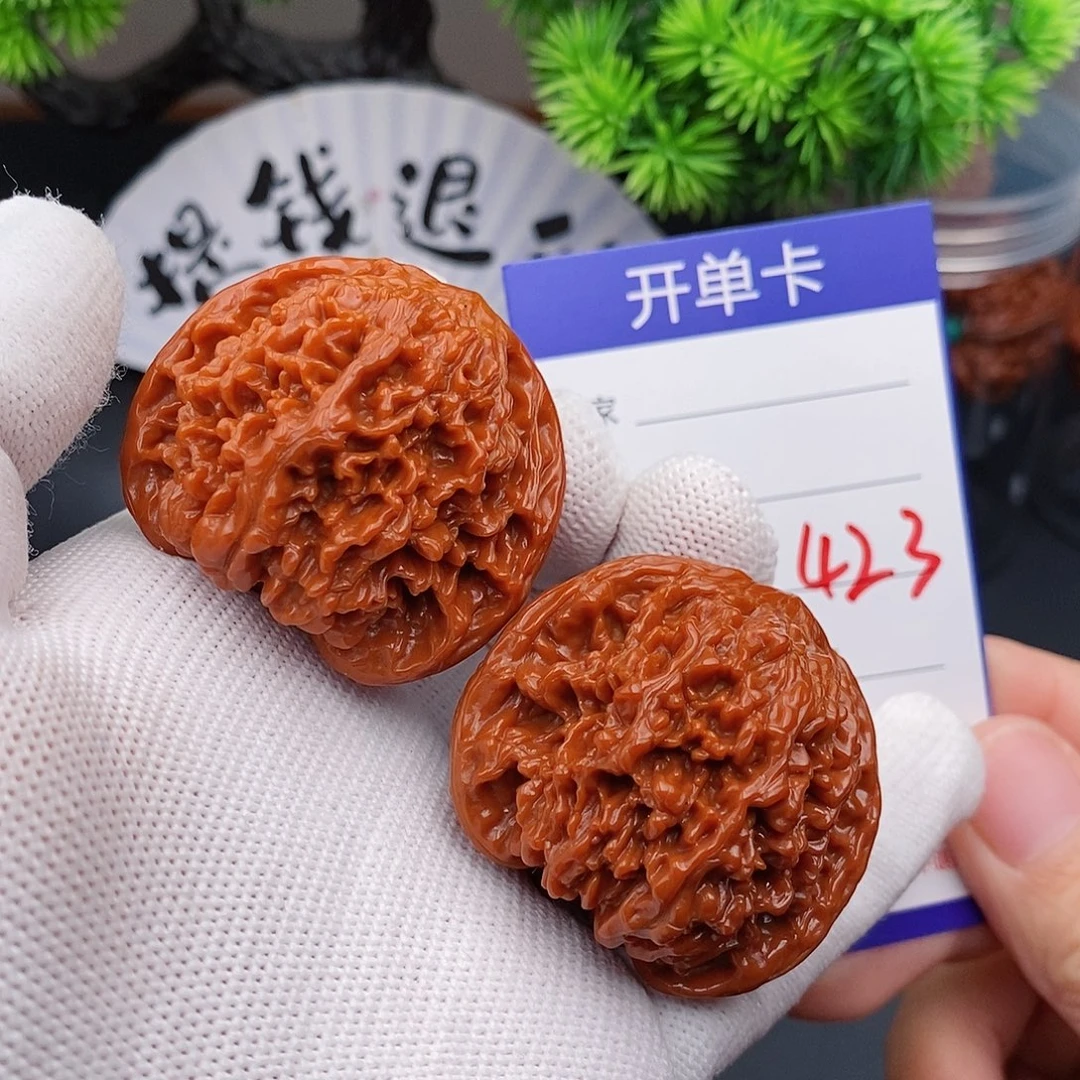 文玩核桃把件42百花山423