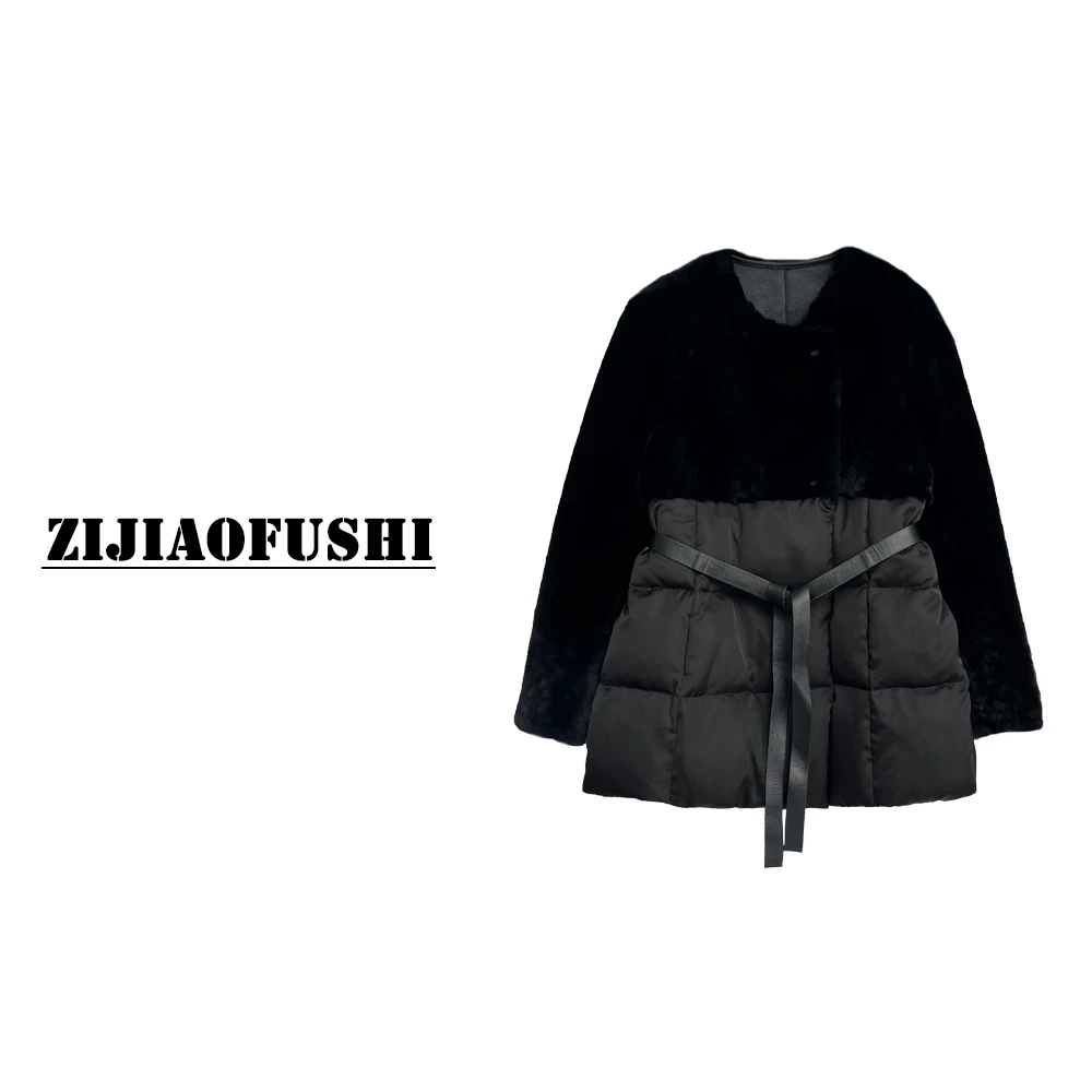 鹅绒服高定原创设计师短款羽绒外套TYT-28197