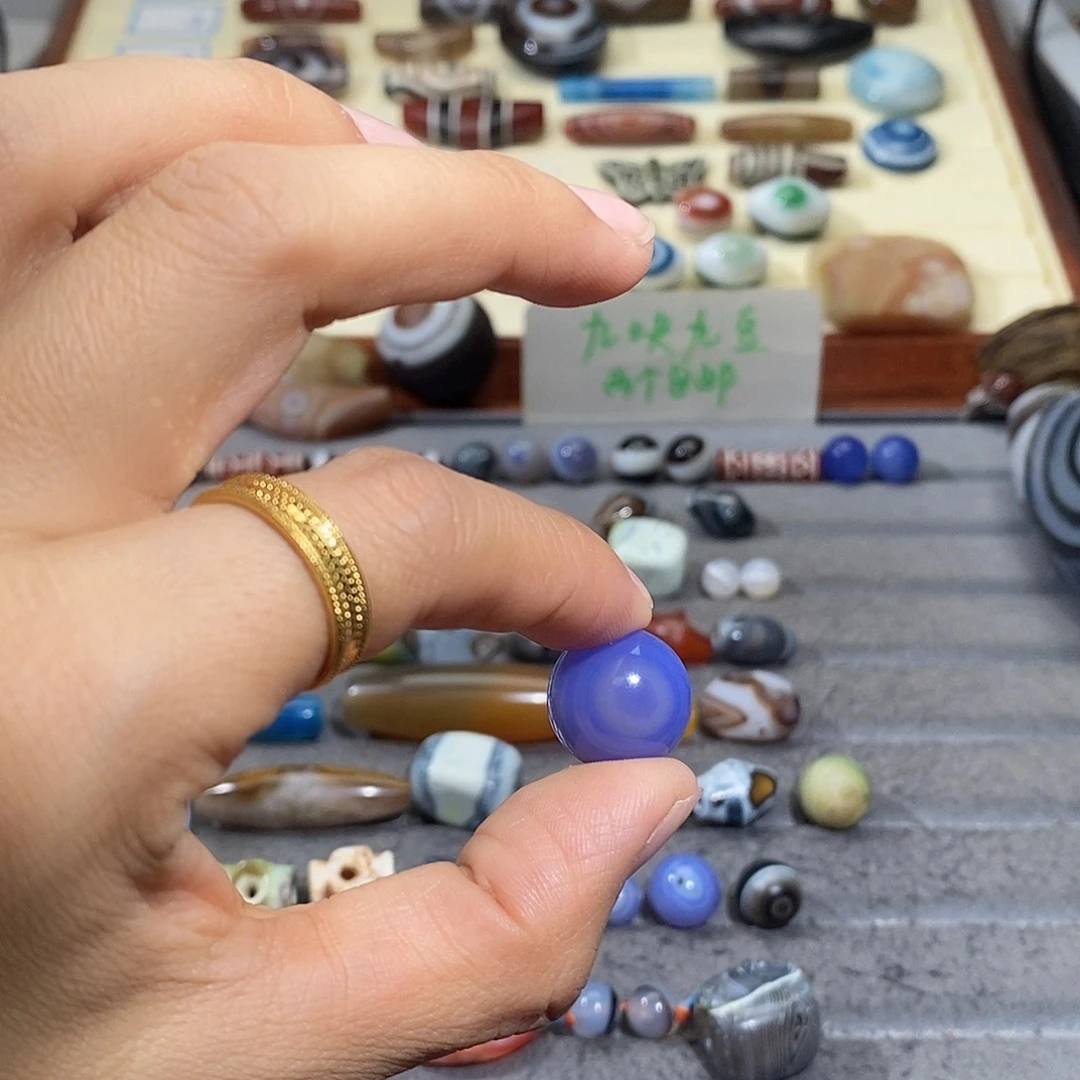 喝***体玛瑙/玉髓合金颈饰