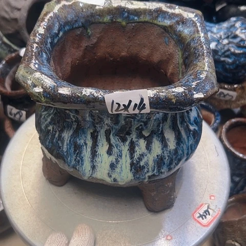 粗陶花盆手工花盆制作