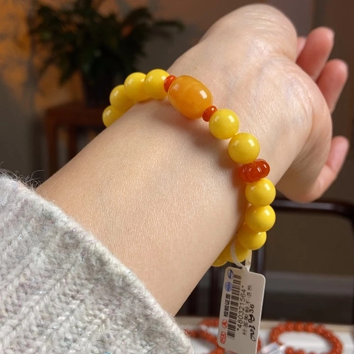 琥珀手链未镶嵌蜜蜡手串9