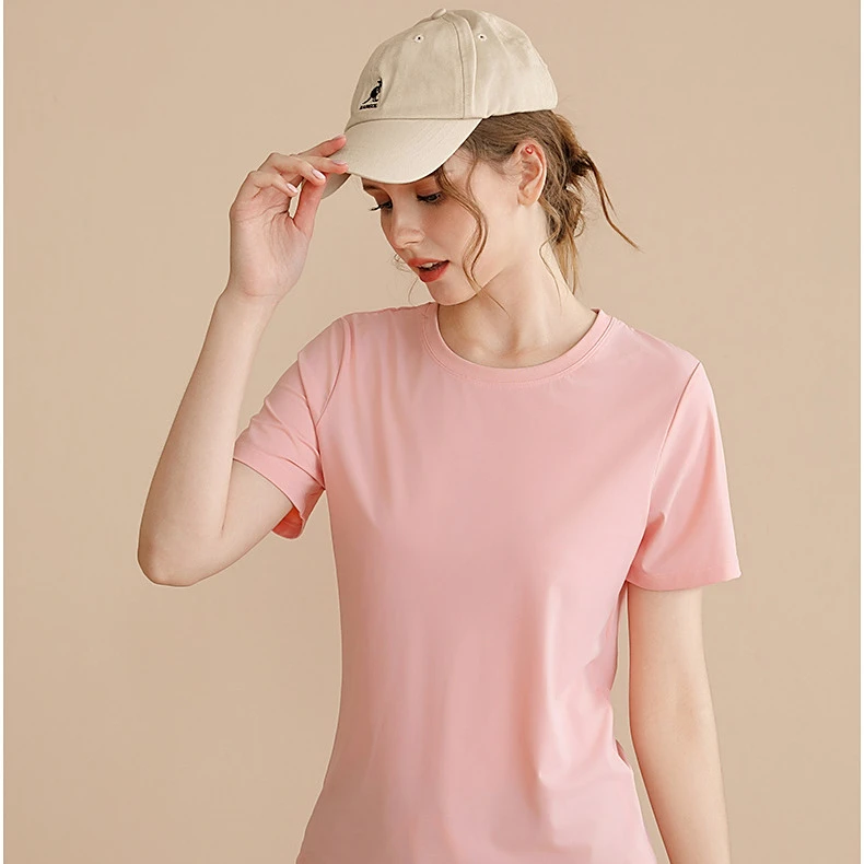 速干女免烫处理短袖圆领运动T恤宽松情侣athflow风