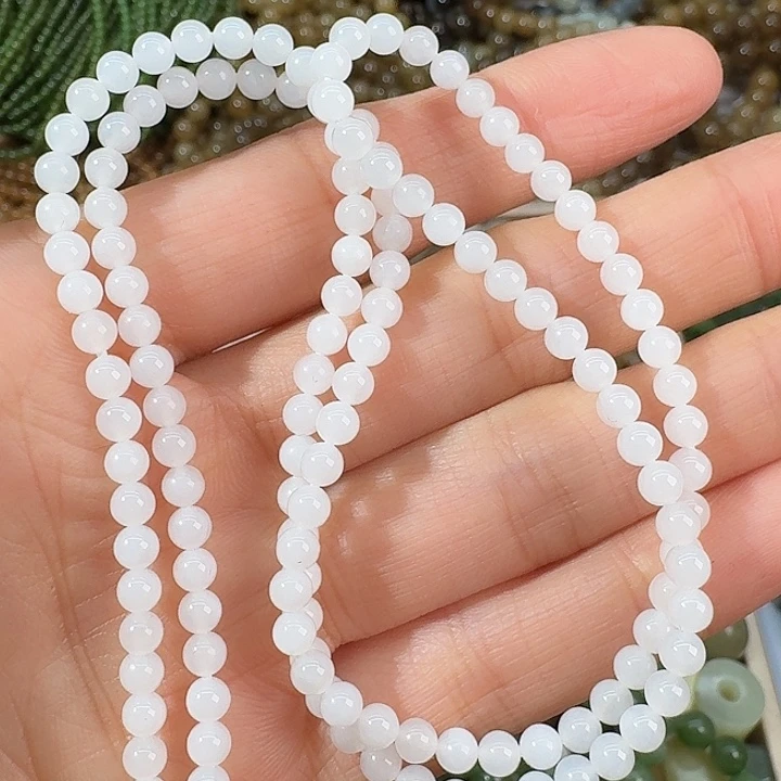 和田玉未镶嵌手链4mm