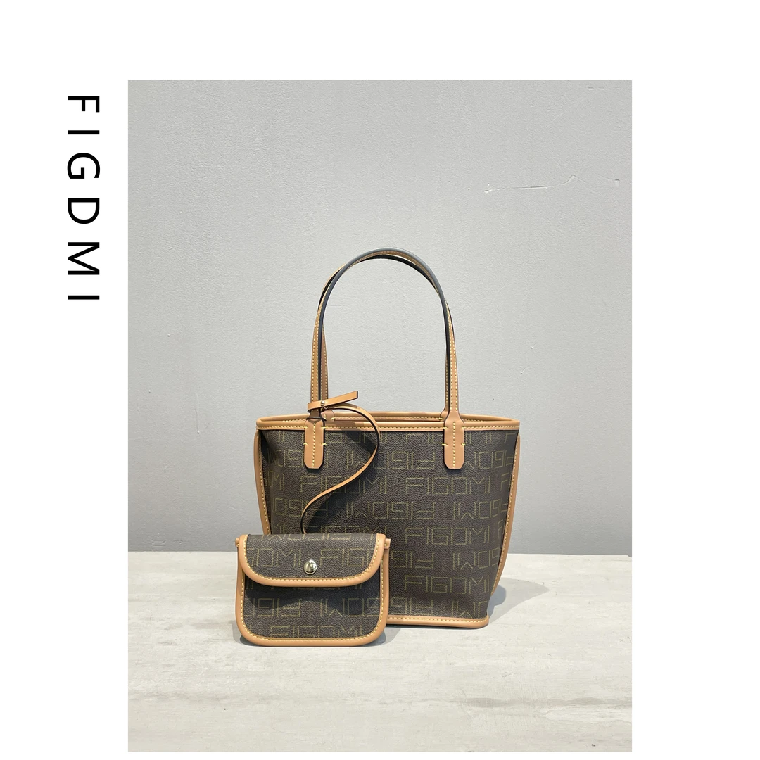 FIGDMI/菲格迪迈小众高级质感通勤包字母手提包手腕包水桶包013