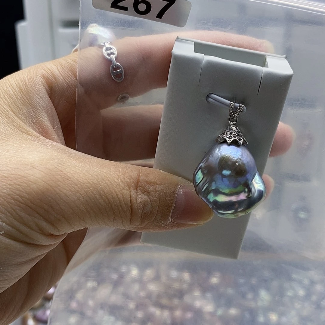 颈饰合金淡水珍珠