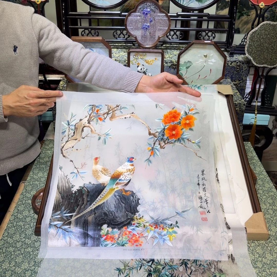 刺绣手工苏绣工艺制作技艺精湛