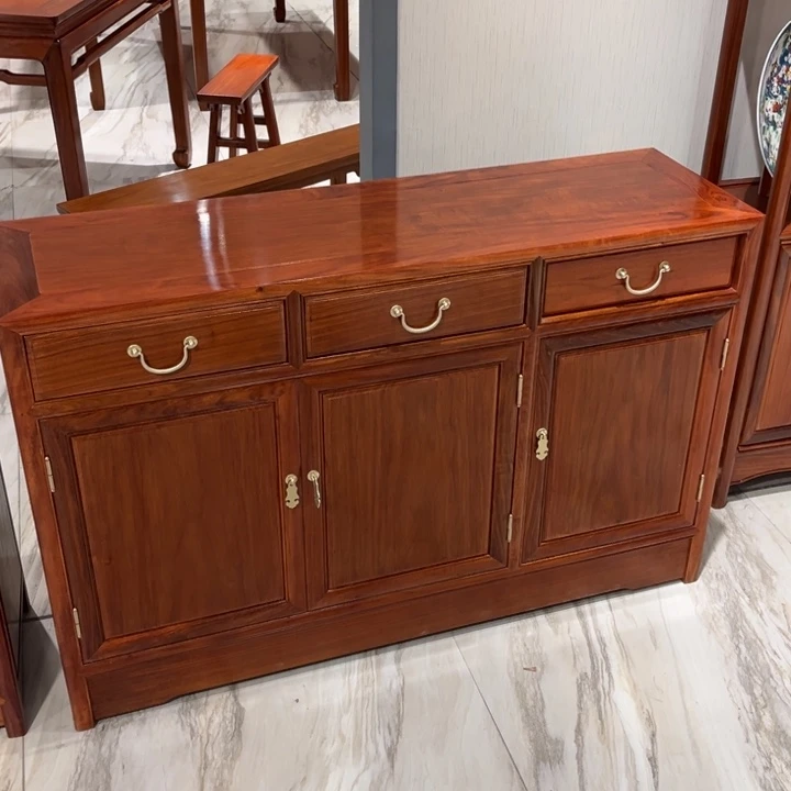紫檀木类家具用****3缅甸花梨木餐边柜126，2个书架中号