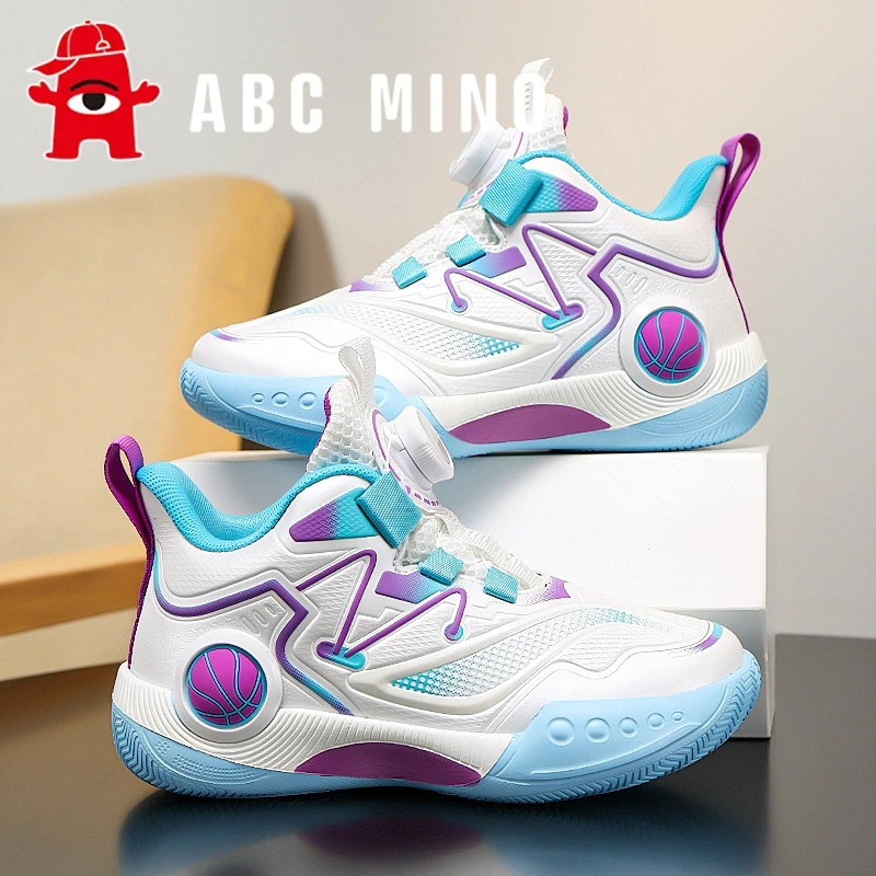 ABC MINO男童鞋2025秋季新款儿童实战软底篮球鞋中大童跑步运动鞋