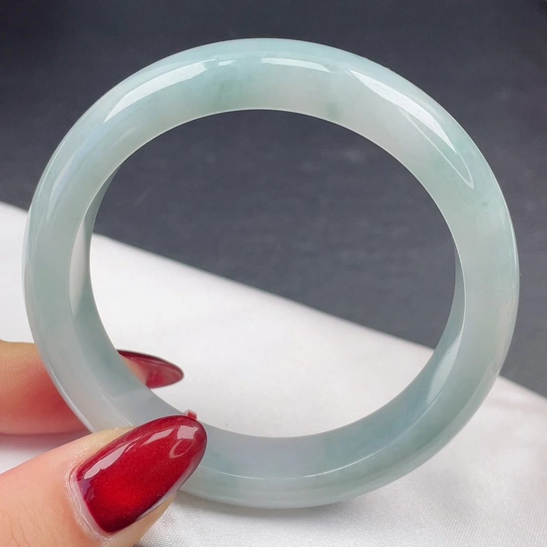 翡翠未镶嵌手镯54圈口