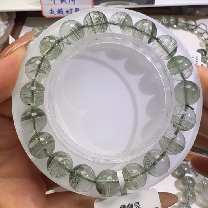 未镶嵌手链水晶巴西绿幽灵10mm