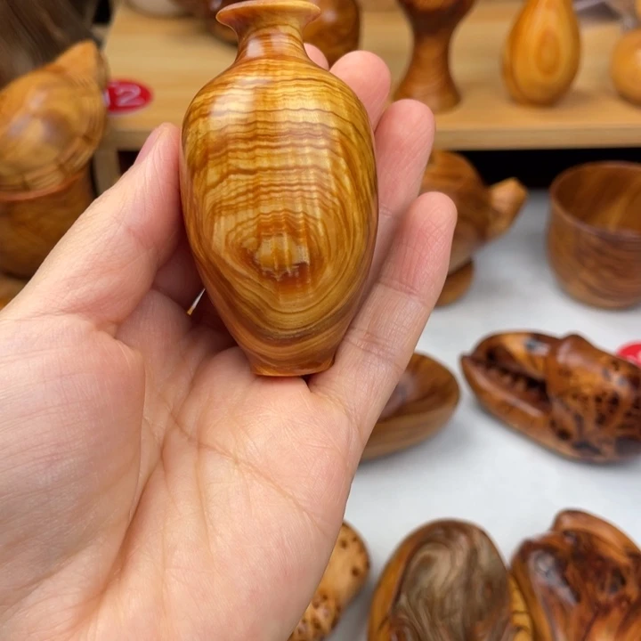 木太行精品纹理花瓶