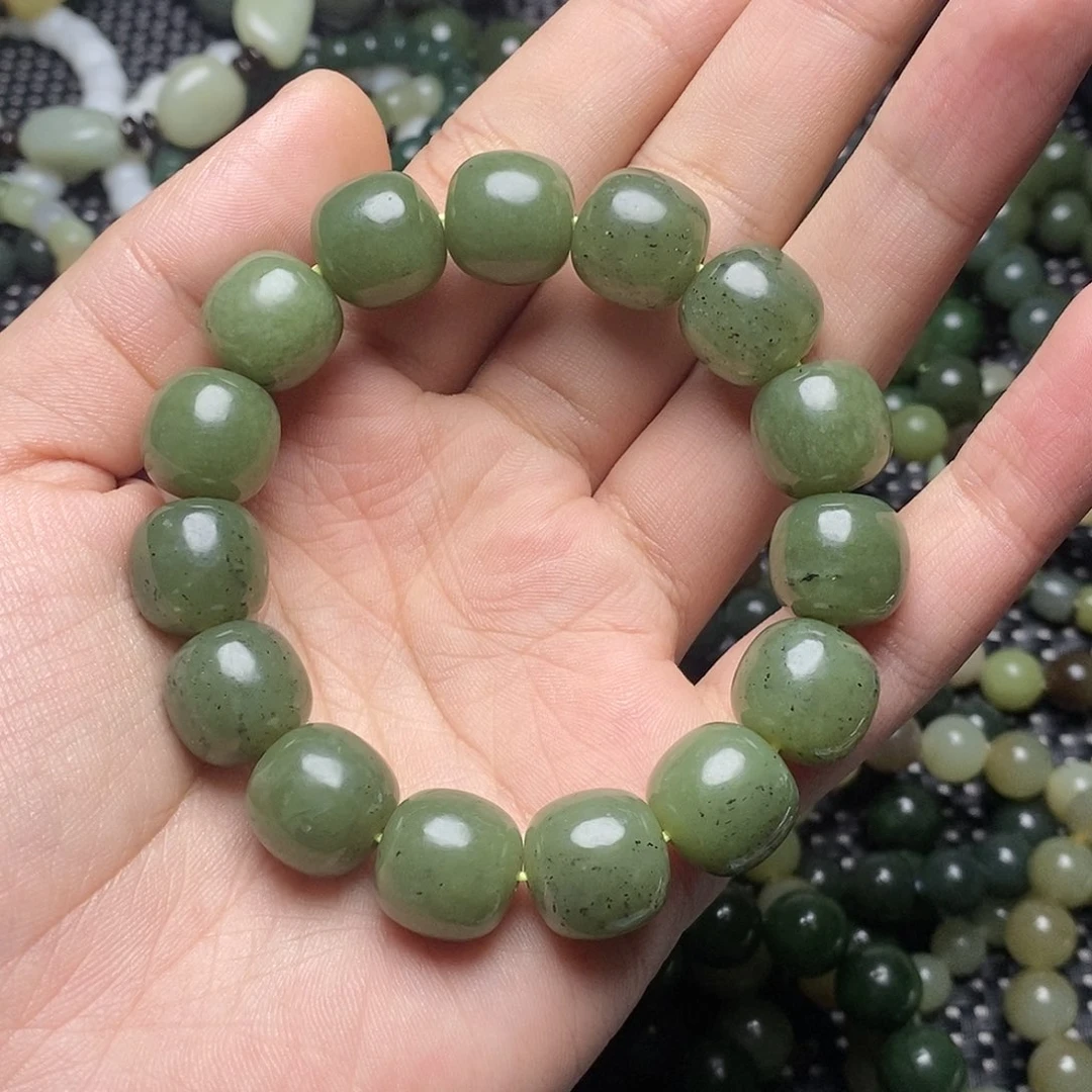 和田玉未镶嵌手串22