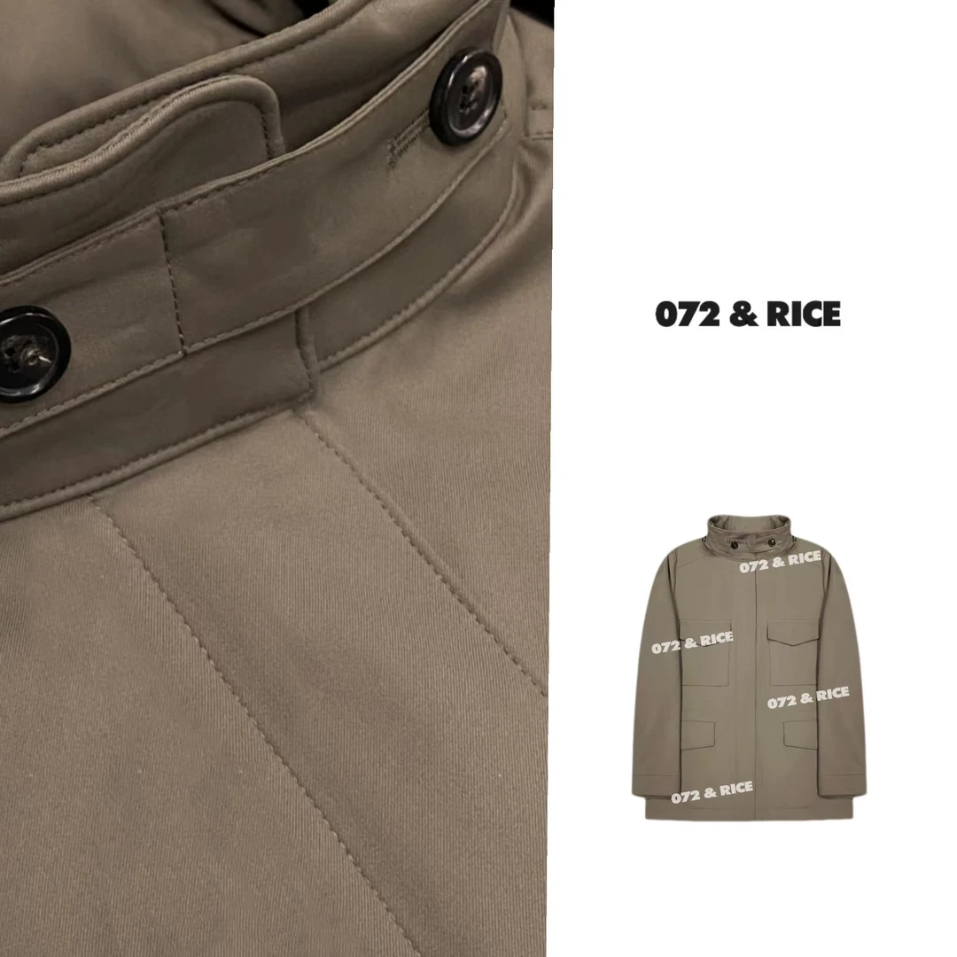 072 & RICE【旅行者】秋季休闲连帽拉链长袖夹克外套 A-32YXX02