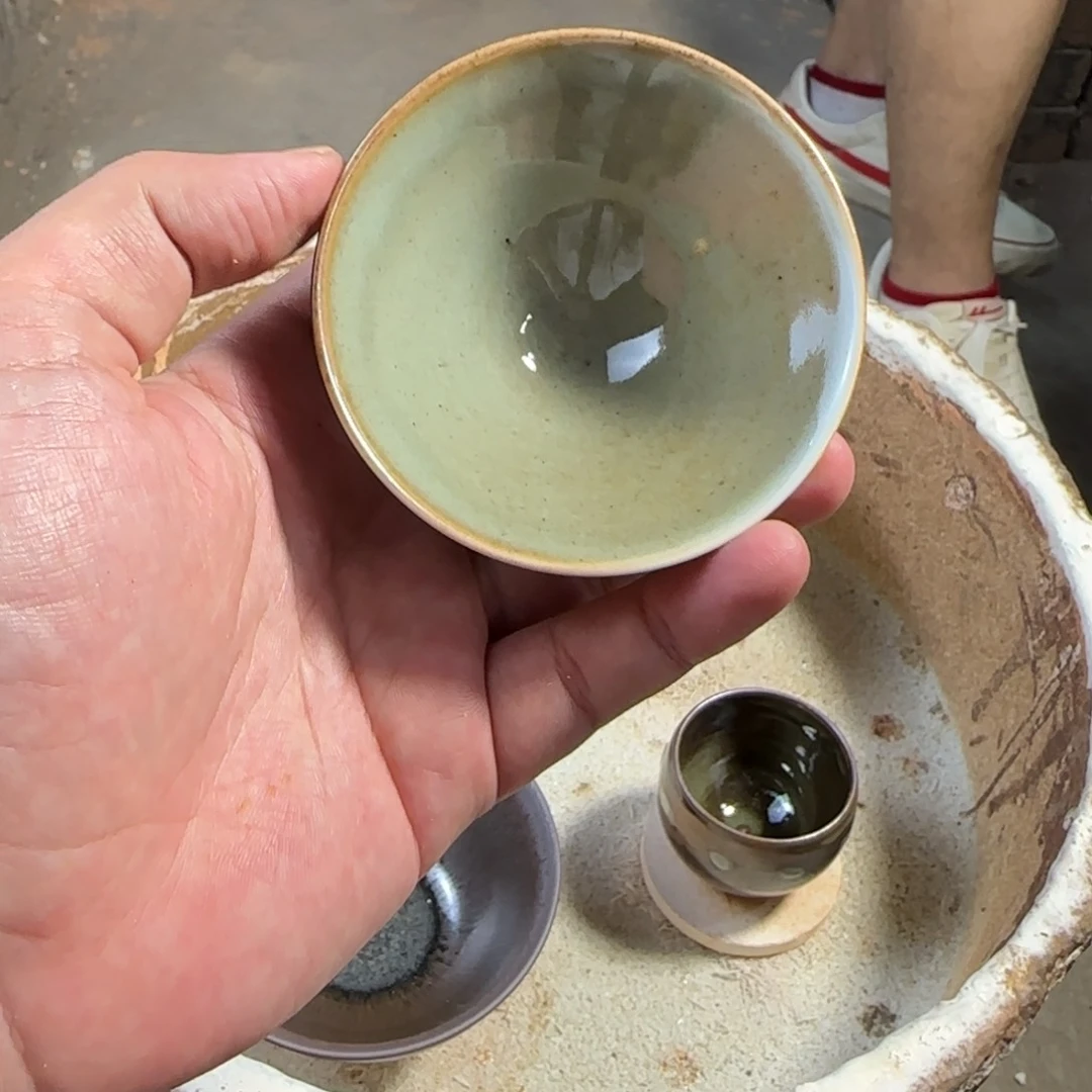 茶盏白丁柴窑斗笠