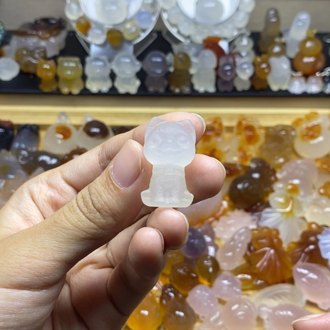 玛瑙/玉髓颈饰未镶嵌毛*