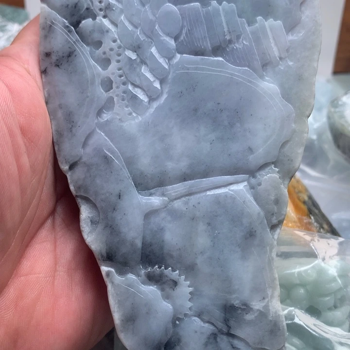 翡翠未镶嵌颈饰保真天然a货翡翠