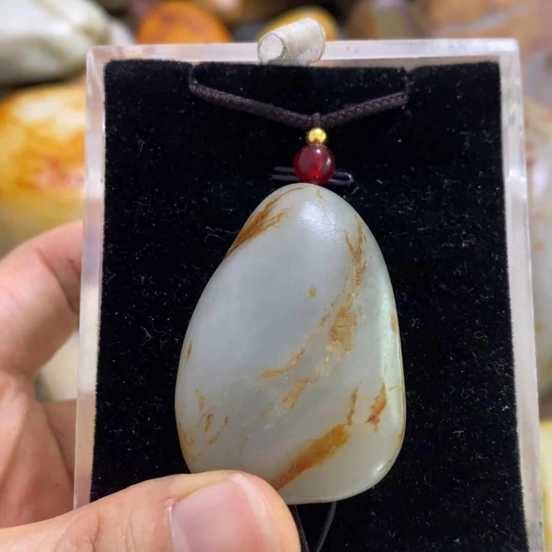 和田玉未镶嵌挂件4