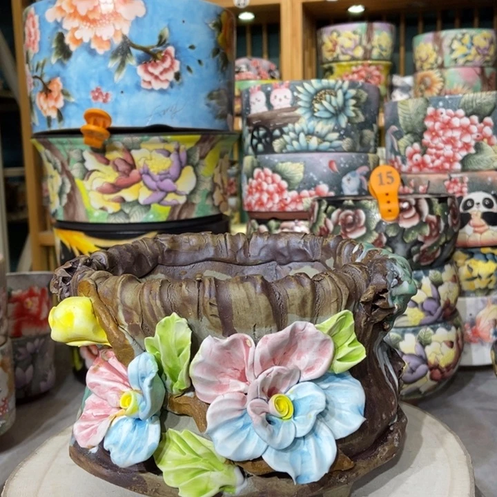 红陶景德镇艺术手绘作品