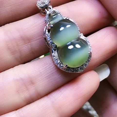 和田玉银S925镶嵌戒指