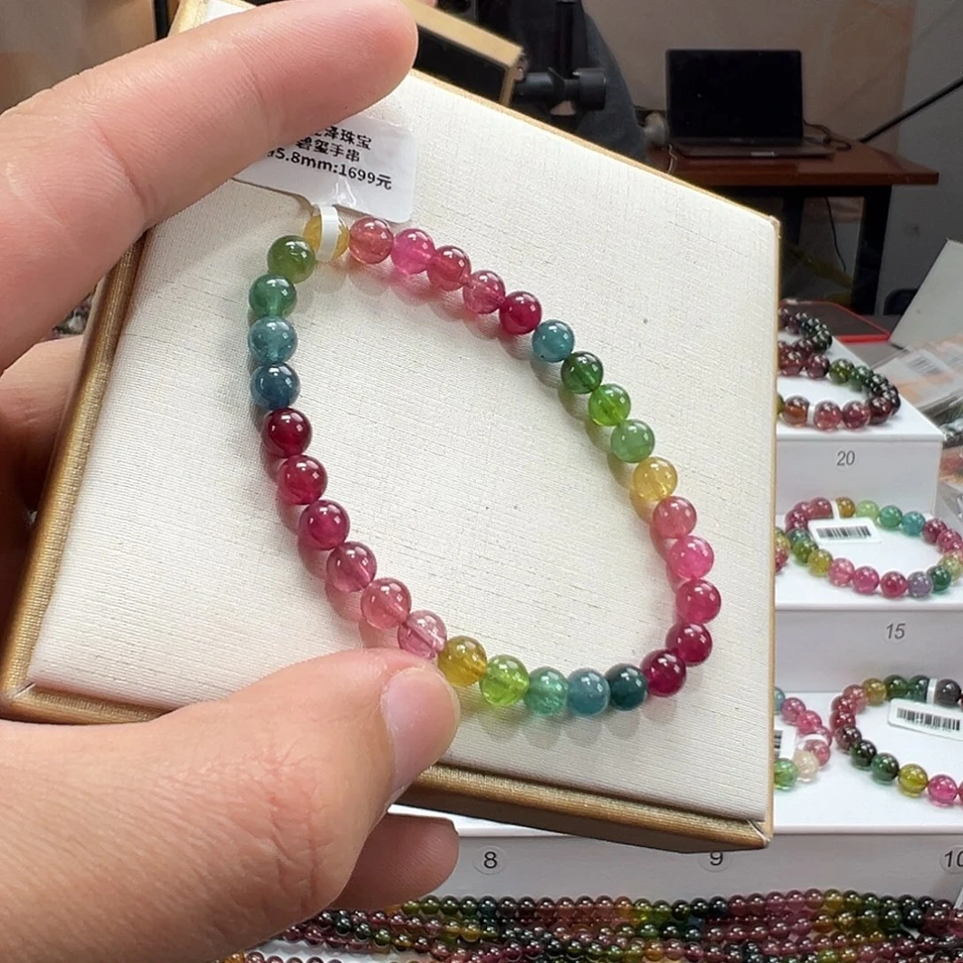 碧玺未镶嵌手串5.8mmmmmmmm