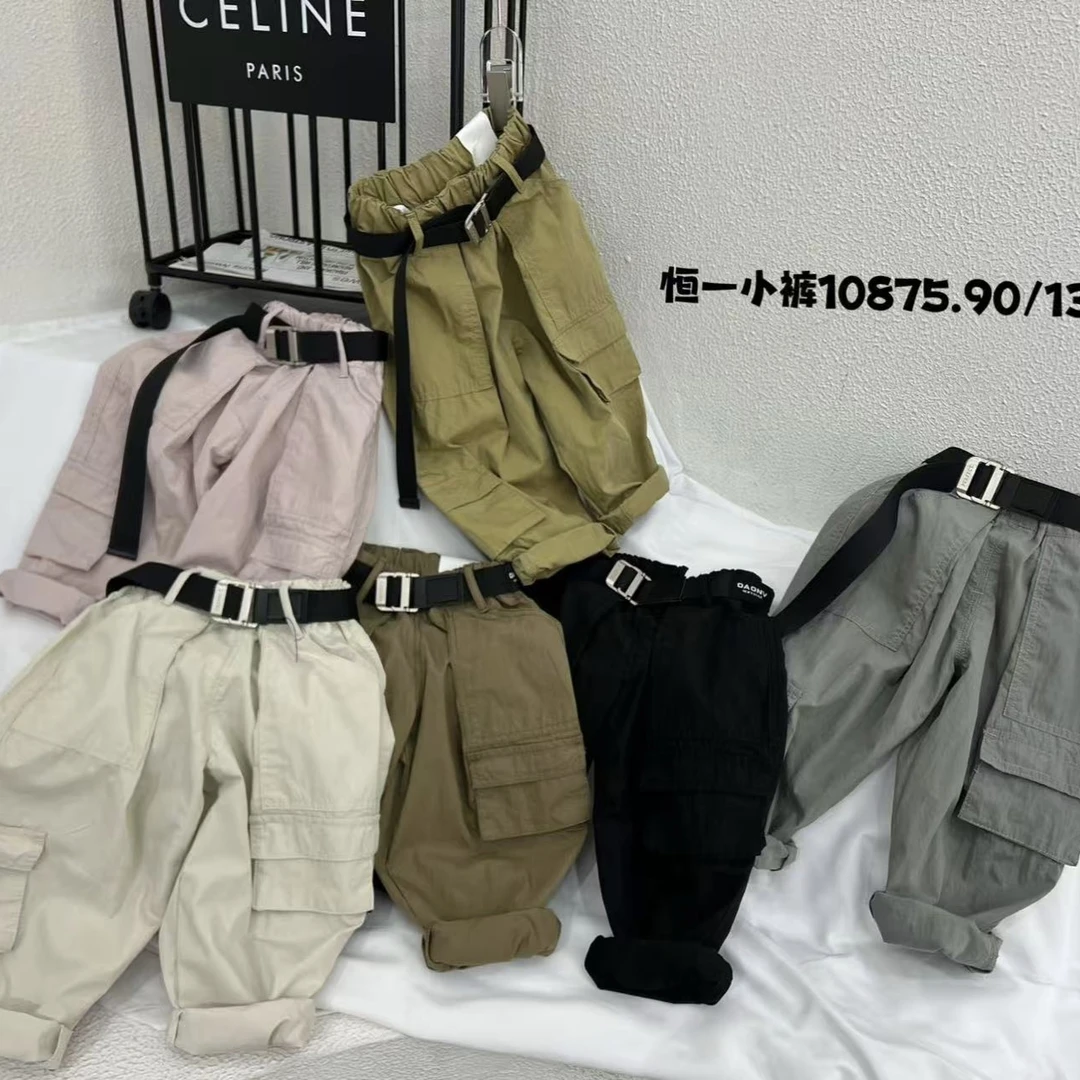 Q39。10875 儿童休闲百搭工装裤长裤夏季休闲裤工装