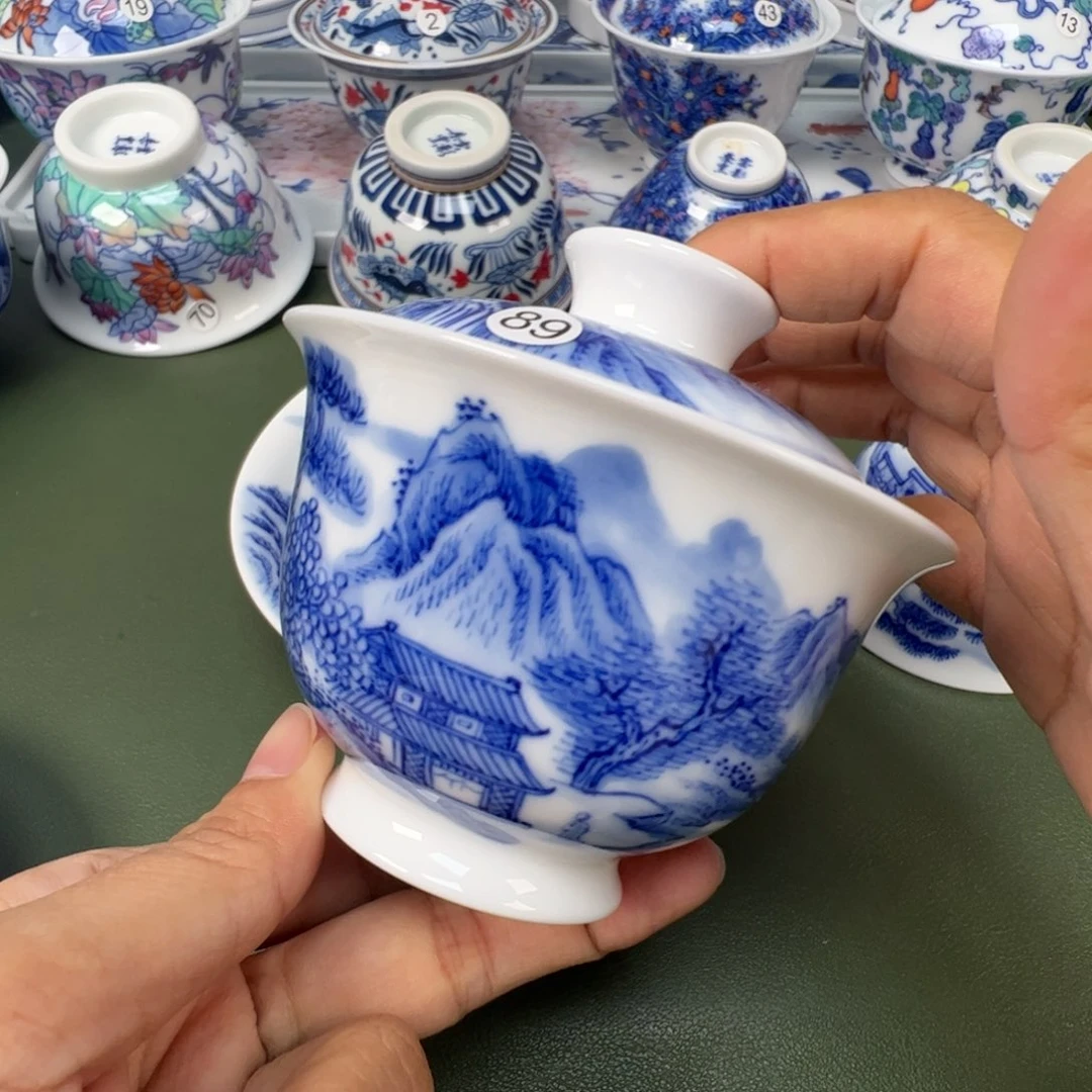 陶瓷景德镇纯手工纯手绘茶具木木89