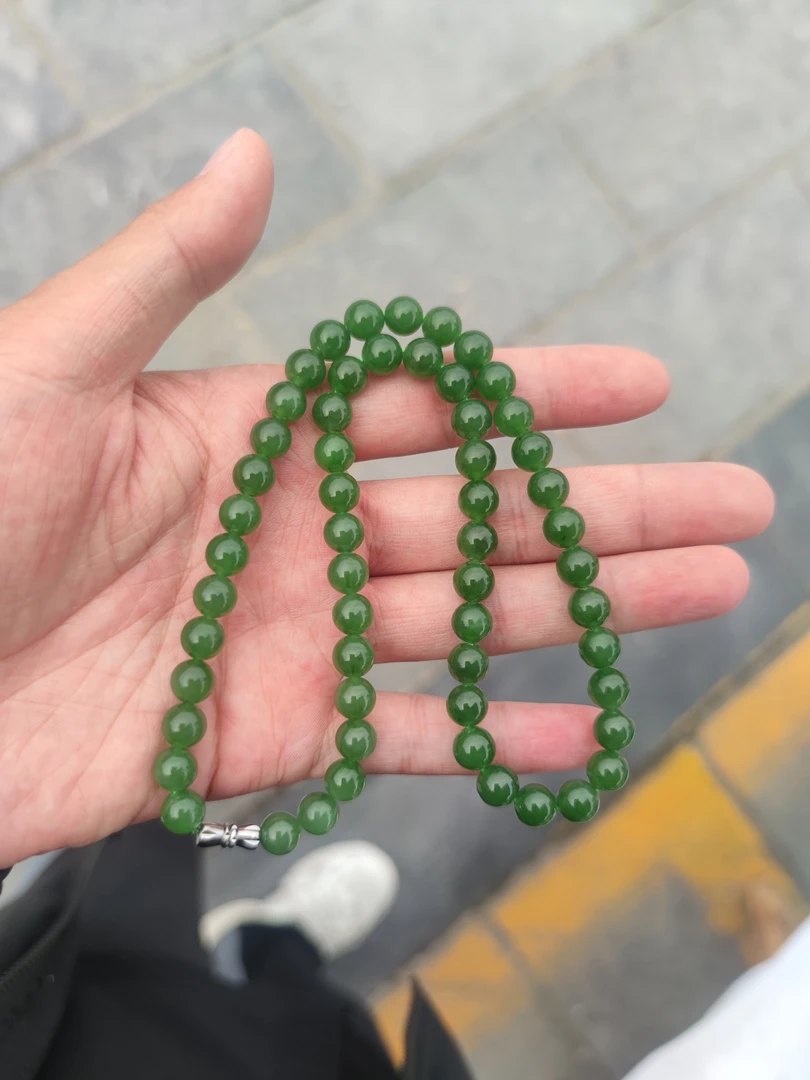 和田玉碧玉妈妈链