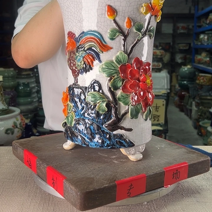 泳坤堂石湾盆观**缘陶瓷