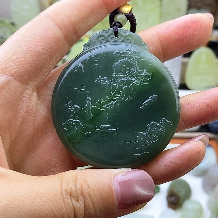 和田玉未镶嵌颈饰