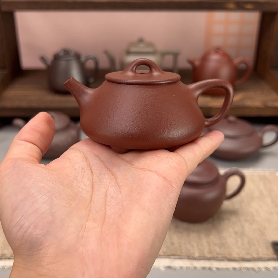 紫砂茶杯中槽清平盖小石瓢90cc