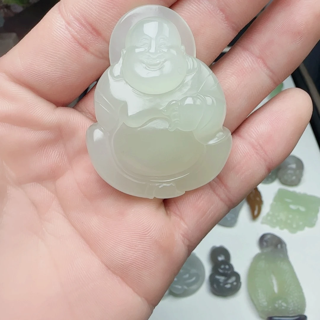 和田玉颈饰未镶嵌蓝****姐