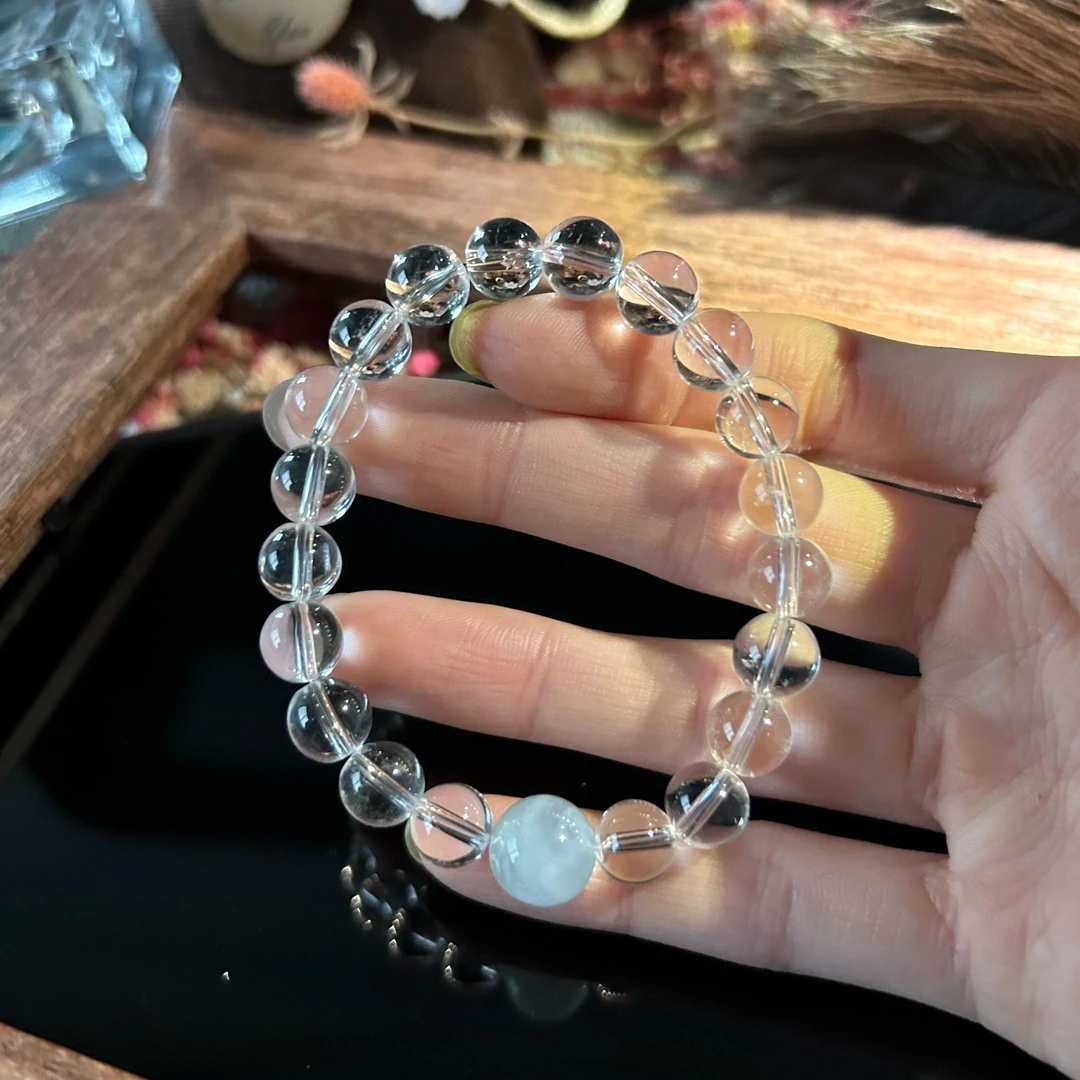 y2041【8MM白水+10.5MM】设计款多宝手链